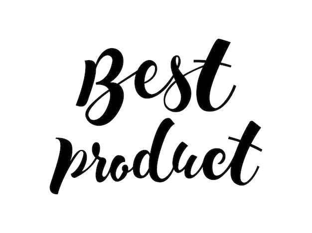 Free Vector best product lettering