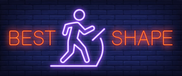 Best Shape neon sign