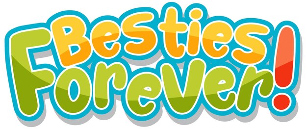 Besties Forever logo banner