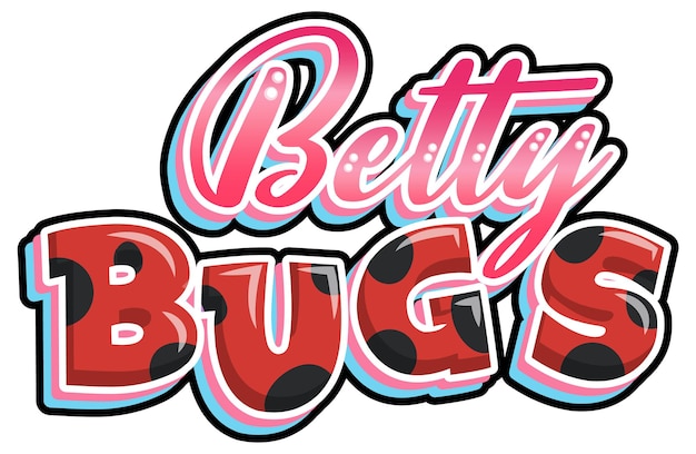 Betty Bugs logo text design