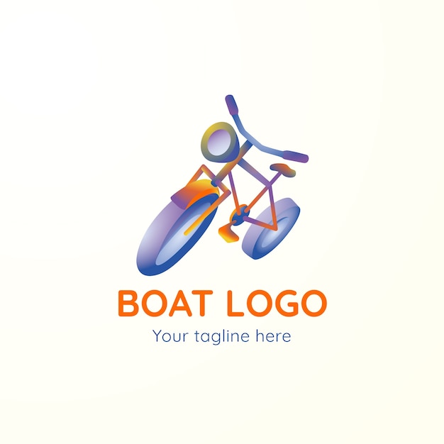 Free Vector bicycle logo design template