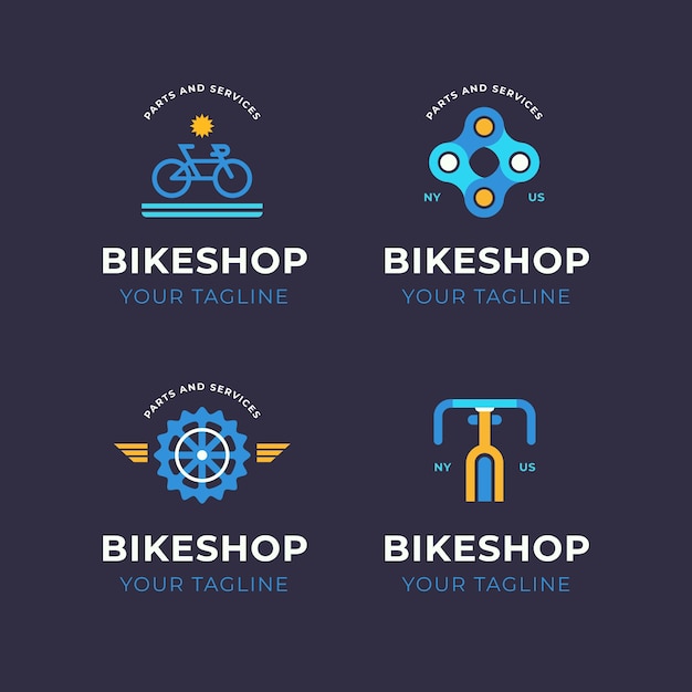 Bicycle logo template design