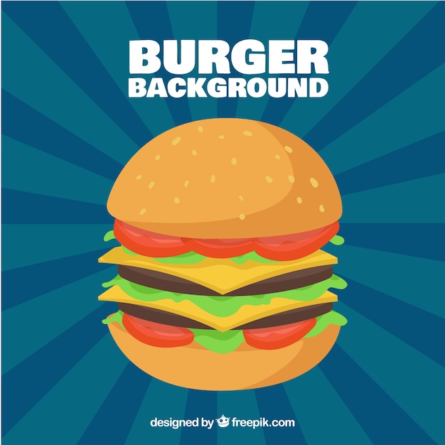 Free Vector big burger background