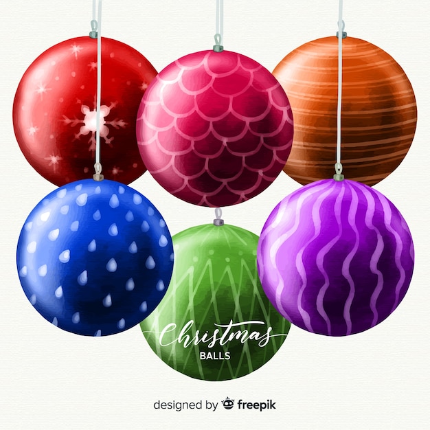 Big christmas balls background