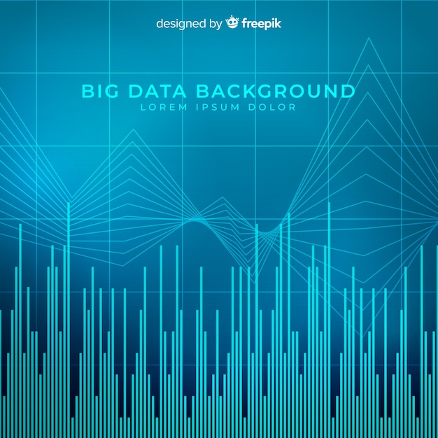 Free vector big data background in abstract style