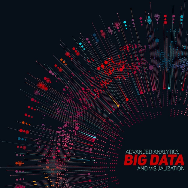 Free vector big data background