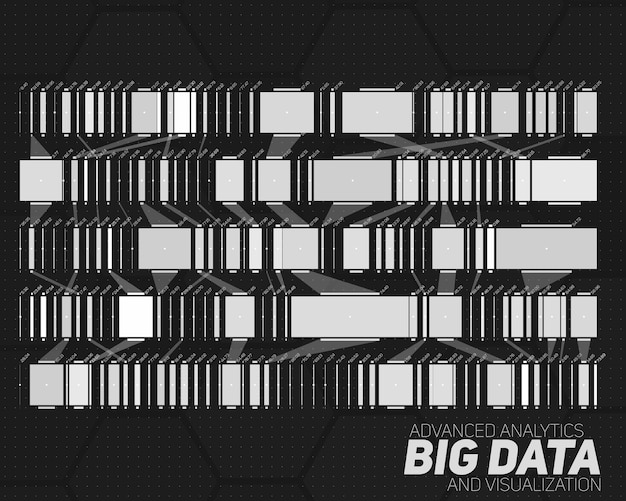 Big data grayscale visualization.