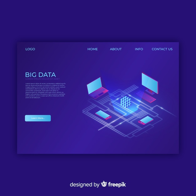 Big data landing page