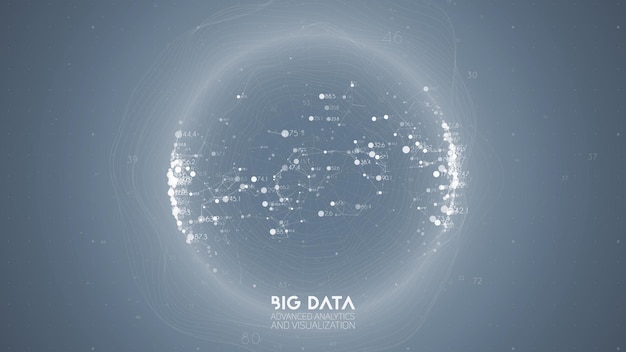 Big data visualization Futuristic infographic Information aesthetic design Visual data complexity Complex data threads graphic visualization Abstract data graph