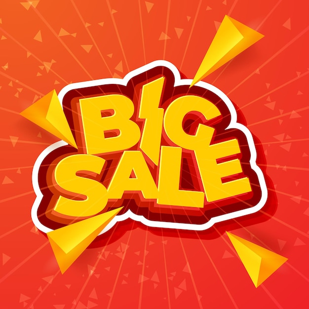 Big sale banner design. vector illustration