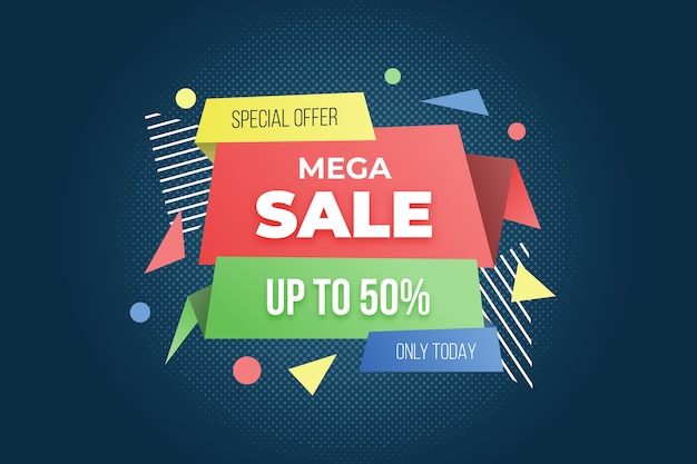 Free Vector big sale special offer banner template