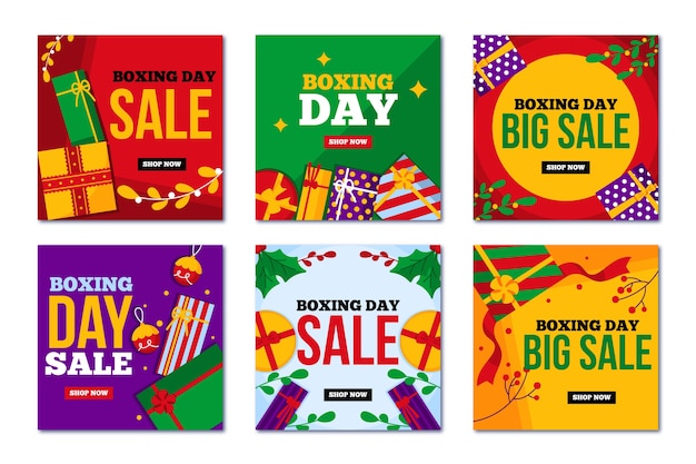 Big sales for boxing christmas day on social media