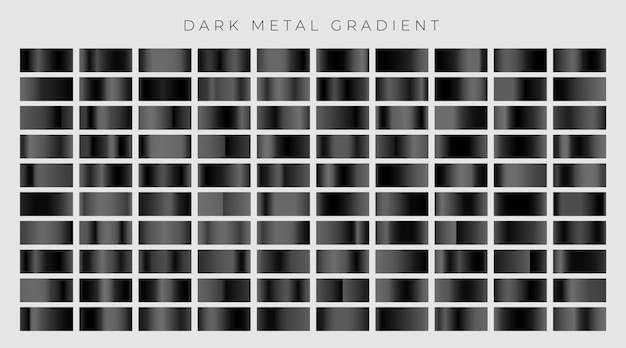 Free Vector big set of dark or black gradients set