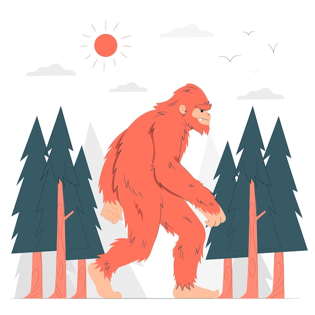 Bigfoot concept illustration