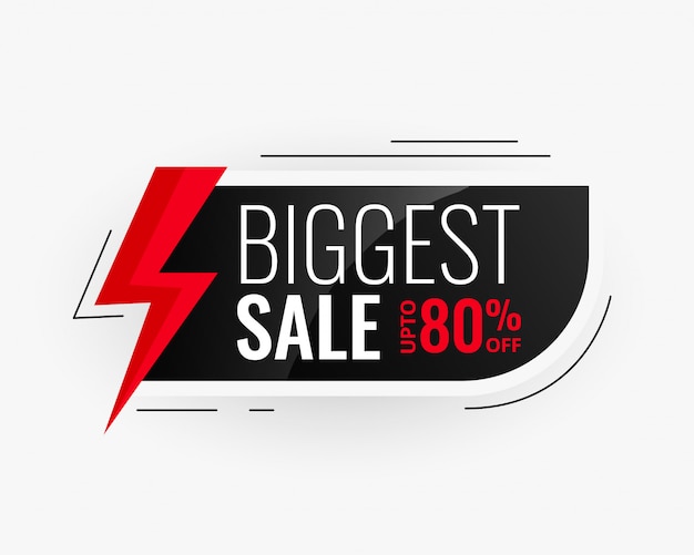 Biggest sale modern banner design