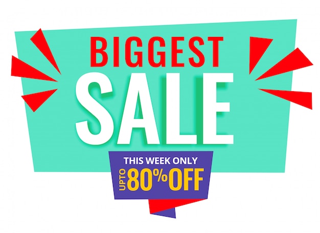 biggest sale promotional banner design