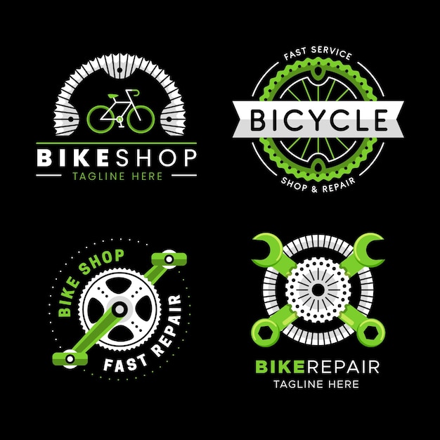 Free Vector bike logo pack