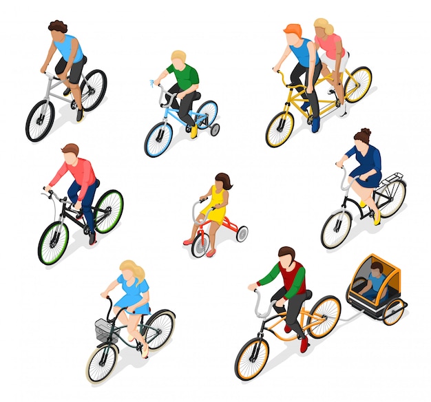 Bike Riders Character Set