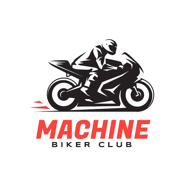 Biker logo template design