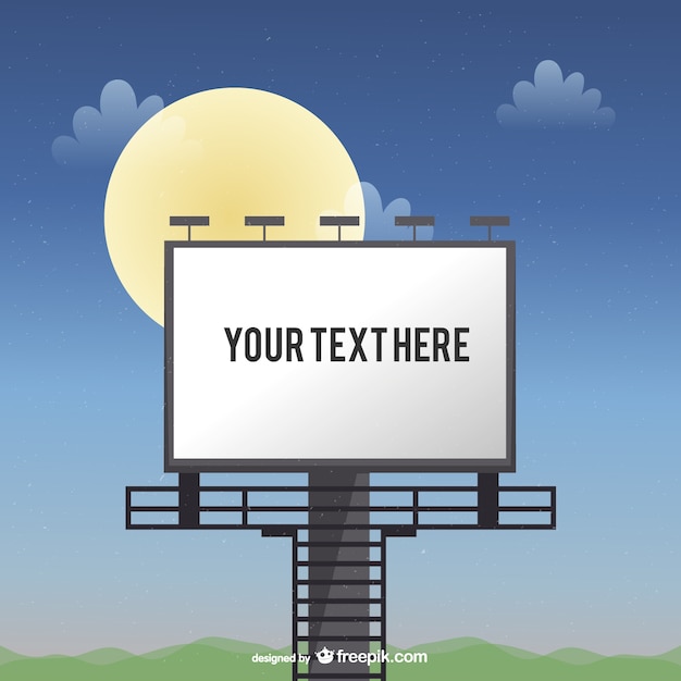 Free Vector billboard template vector