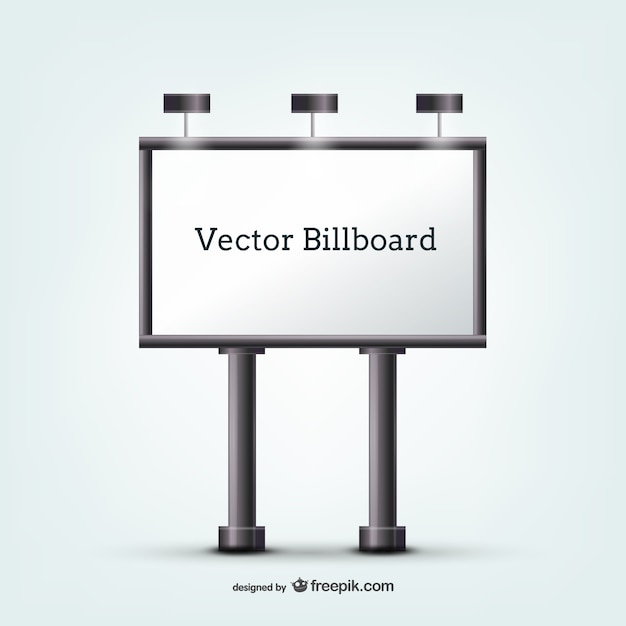 Billboard with spotlights mock-up