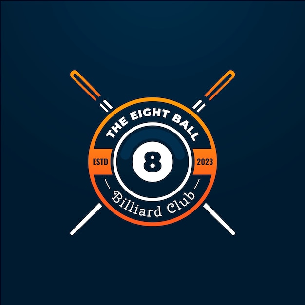 Billiard  logo design template