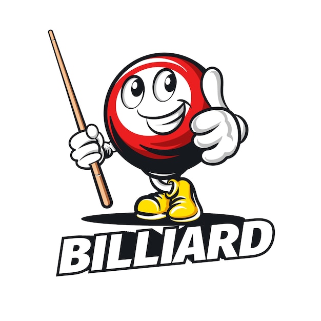 Free Vector billiard  logo design template