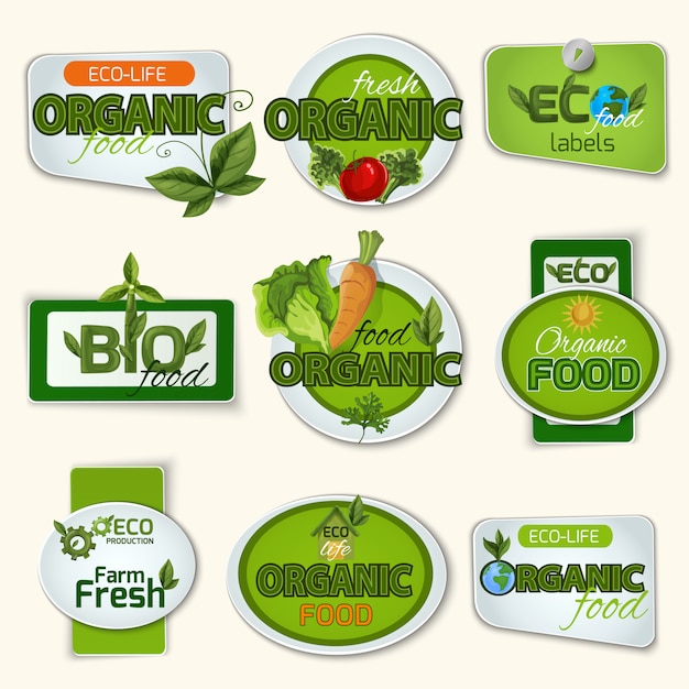 Bio Organic Life Badges 