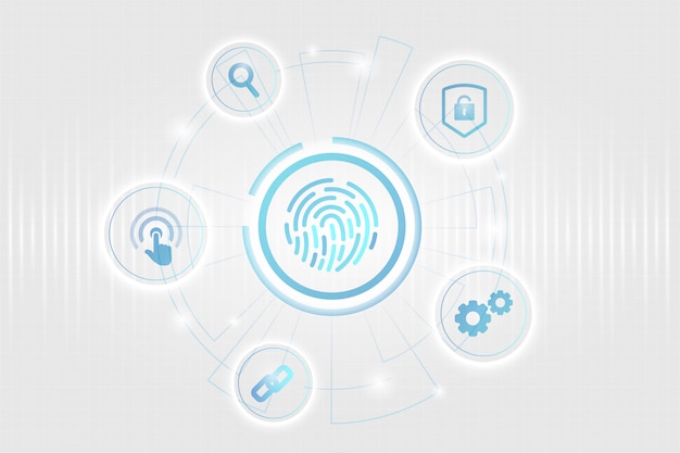 Free vector biometric security concept