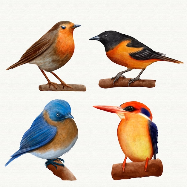 Free Vector bird collection