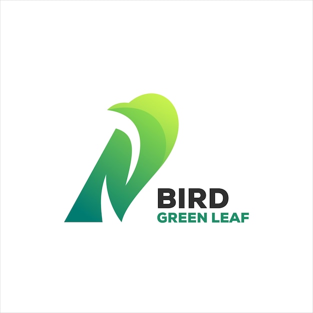 Bird gradient logo design