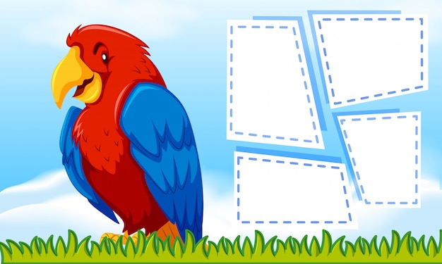 Free Vector bird with a frame