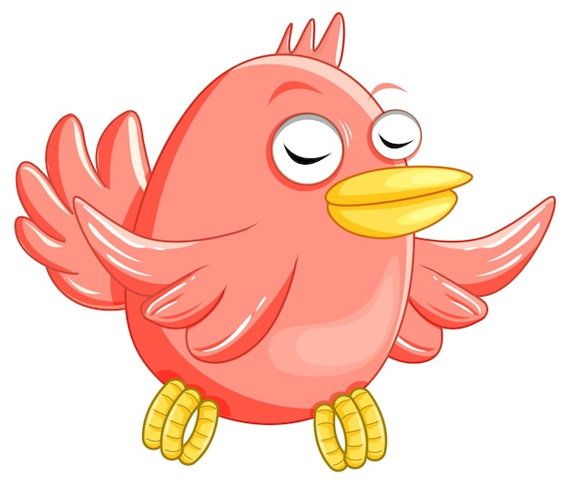 Free vector bird with red feathers