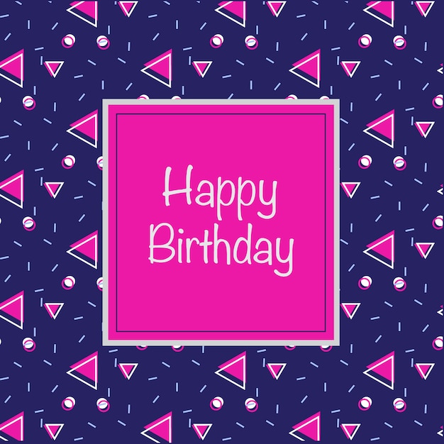 Free vector birthday background design