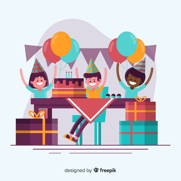 Free Vector birthday background