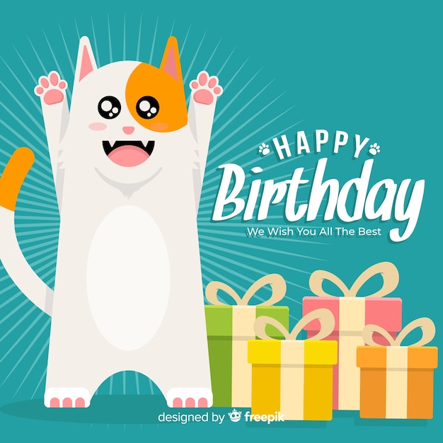 Free Vector birthday background