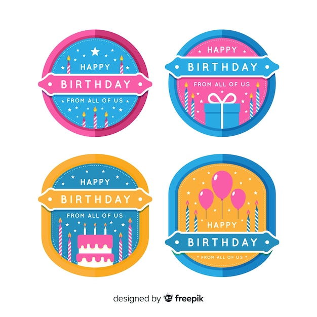 Birthday badge collection