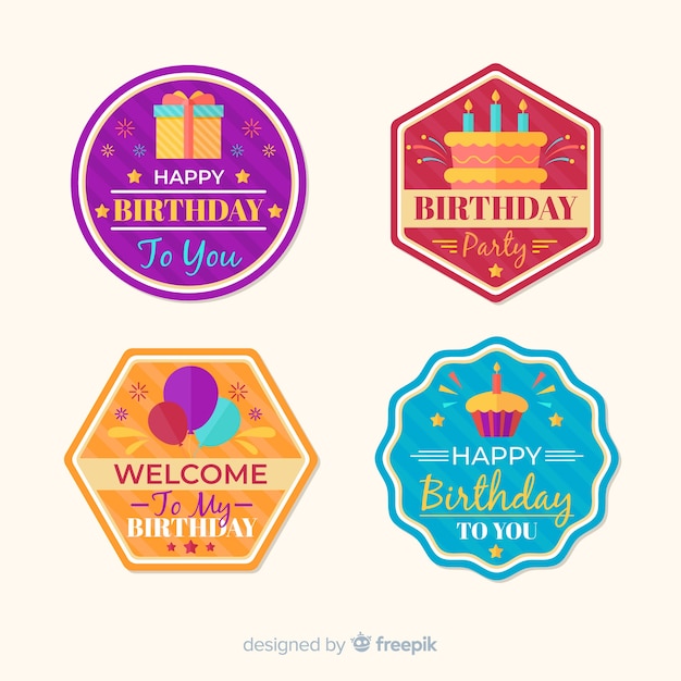 Birthday badge collection