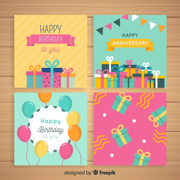 Birthday card set