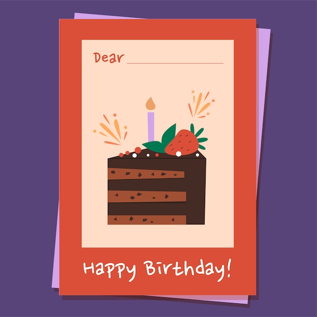 Birthday greeting card