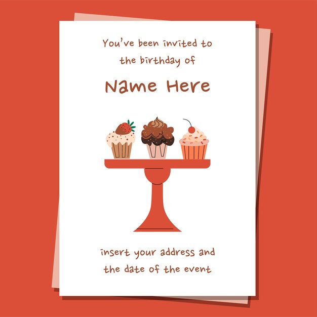 Birthday invitation card