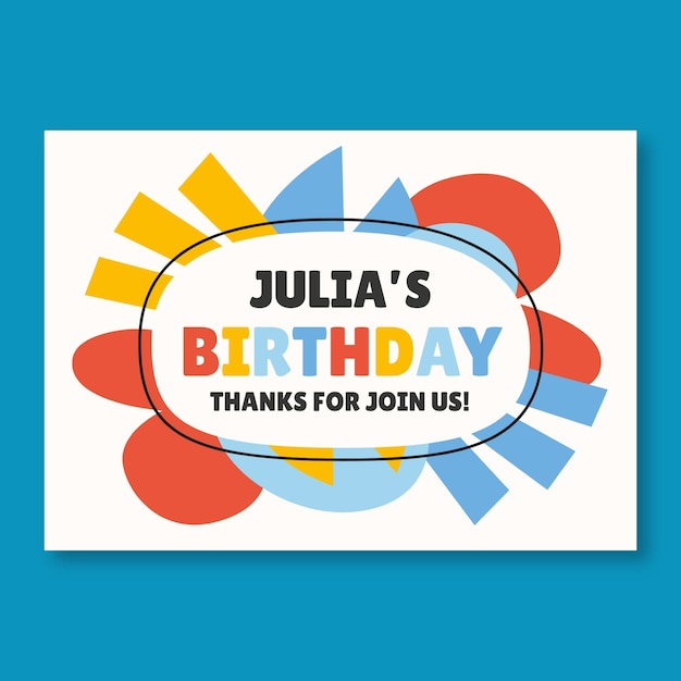 Birthday label template design