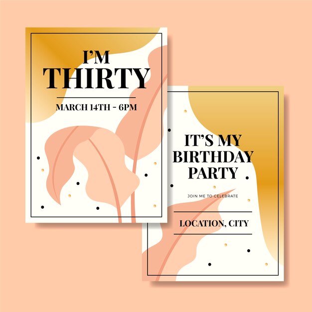 Birthday party invitation for fun and good time