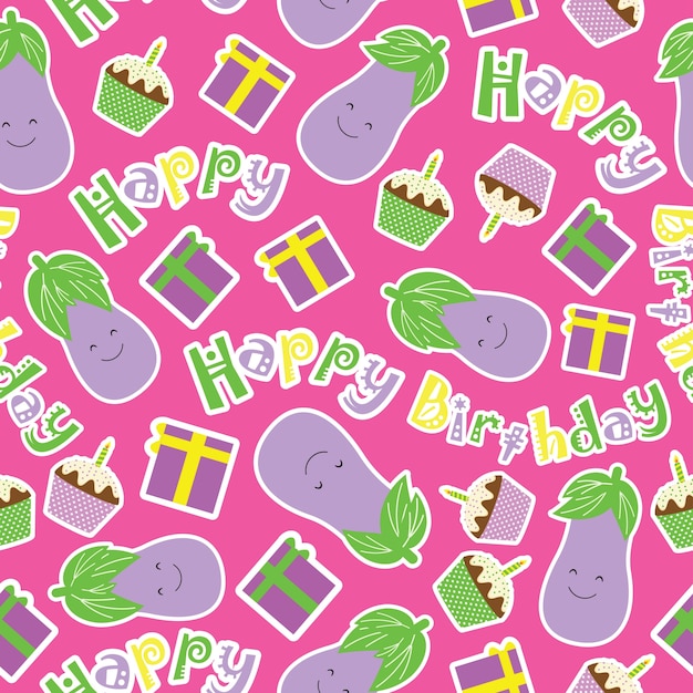 Birthday pattern design