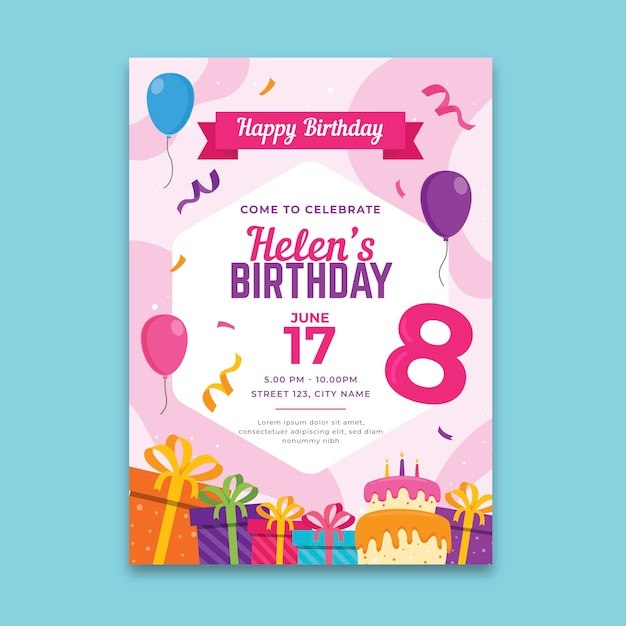 Birthday poster concept