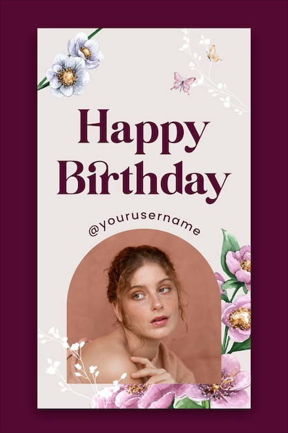 Birthday poster template design