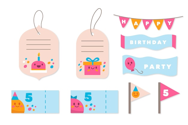 Birthday scrapbook set