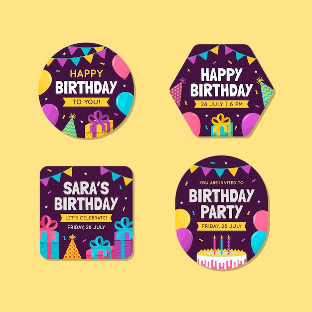 Birthday template design