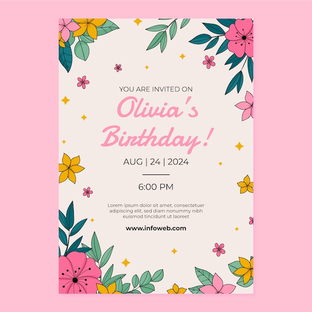 Birthday template design