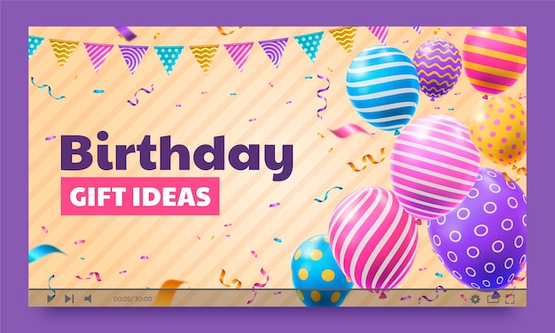 Free vector birthday template design